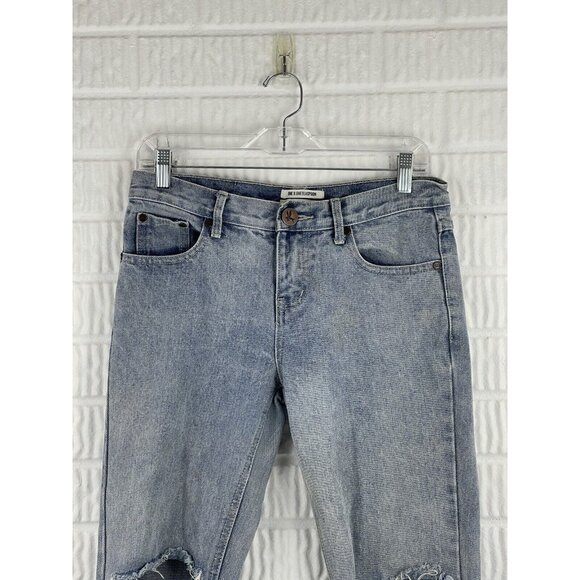 One Teaspoon Jeans 24 Awesome Baggies Mid Rise Loose Destroyed Ripped Torn - Picture 5 of 10